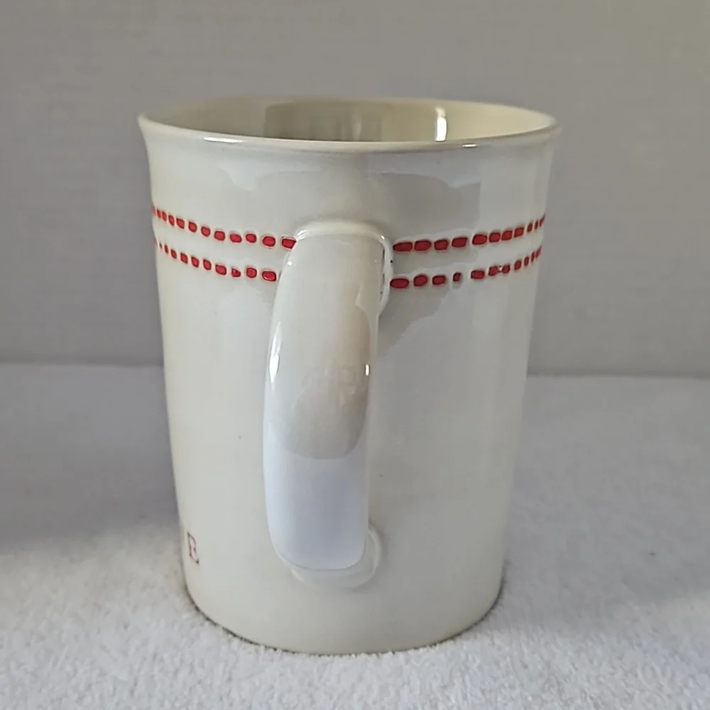 Hearth & Hand | NWT Cream Red Love Stoneware Coffee Tea Hot Chocolate Mug